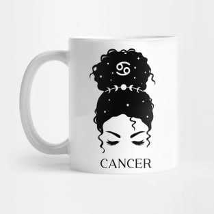 Messy Bun Celestial Queen: Cancer Zodiac Sign Mug